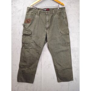 Wrangler Riggs Workwear Men's 40x29 Olive Green Ranger Cargo Pants Ripstop